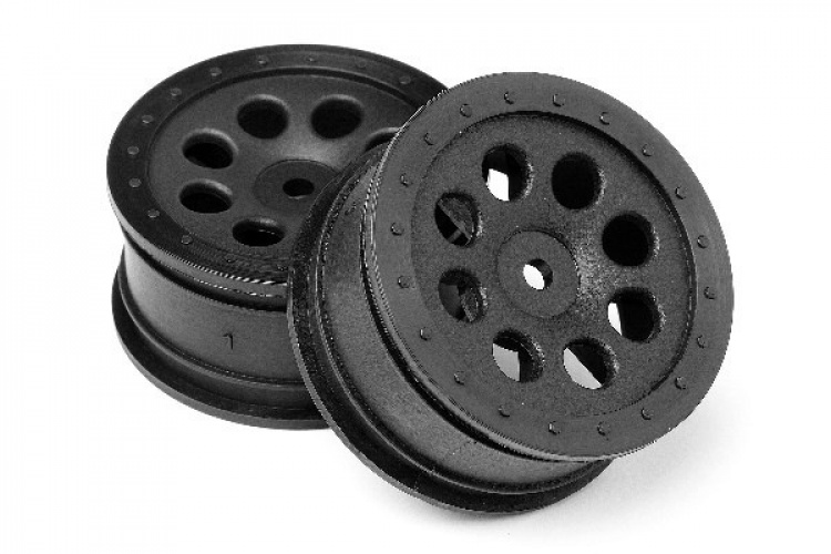 St-8 Wheel Black (0Mm Offset/2Pcs)