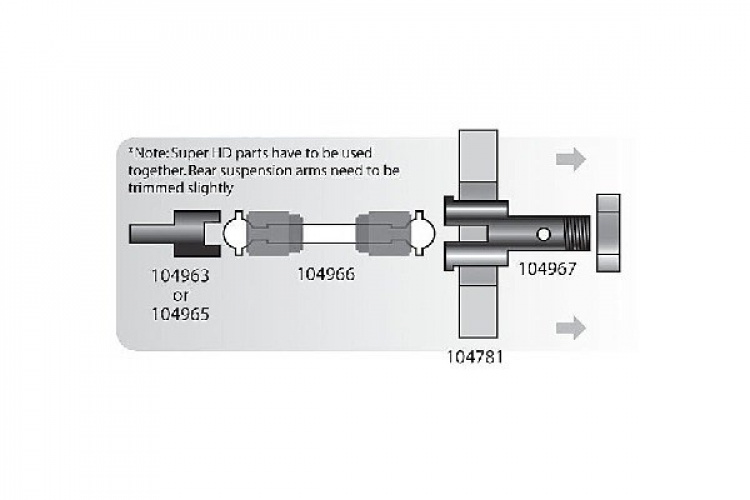 Super Heavy Duty Diff Shaft 25X48Mm (2Pcs)