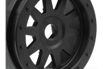 Tr-10 Glue-Lock Wheel Black (120X60Mm/2Pcs)