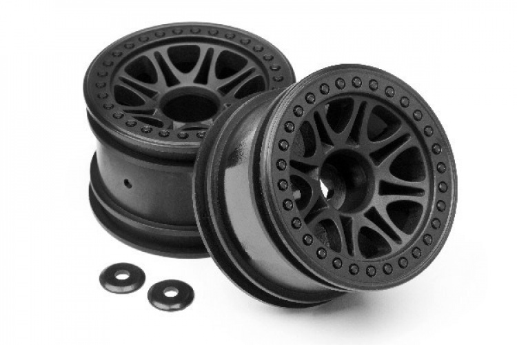 Split 8 Truck Wheel (Black/2Pcs)