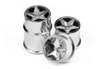 Q32 Super Star Wheel Set F/R Chrome18X10/18X14/ X4