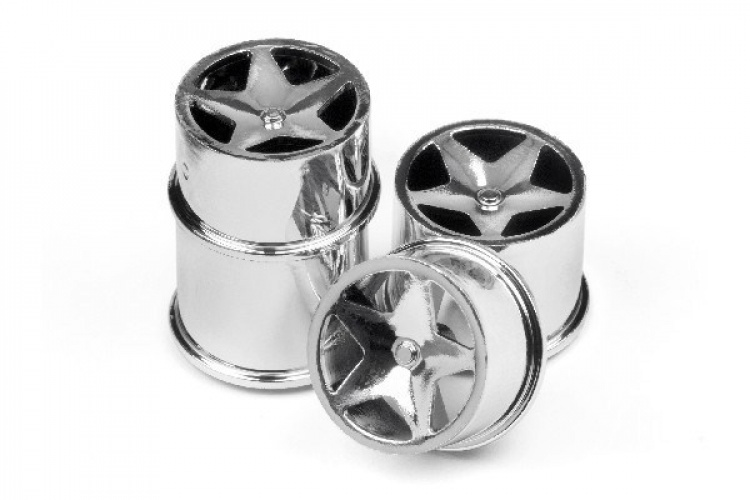 Q32 Super Star Wheel Set F/R Chrome18X10/18X14/ X4