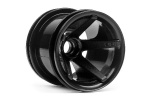Super Star Mt Wheels Front (Black/2.2In/2Pcs)