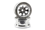 Rock 8 Bead Lock Wheel Chrome (55X36Mm/2Pcs)