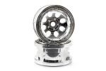 Rock 8 Bead Lock Wheel Chrome (55X36Mm/2Pcs)