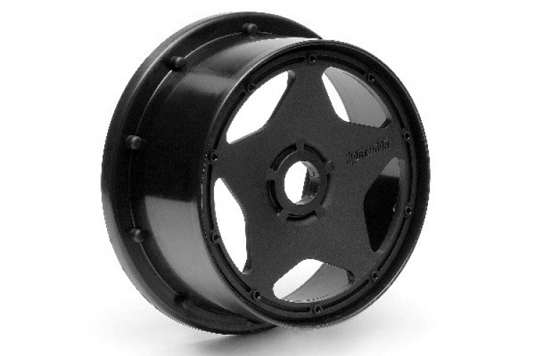 Super Star Wheel Black (120X60Mm/2Pcs)