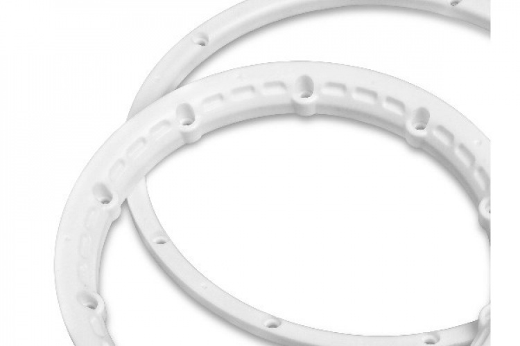 Heavy Duty Wheel Bead Lock Rings White/For 2 Whl