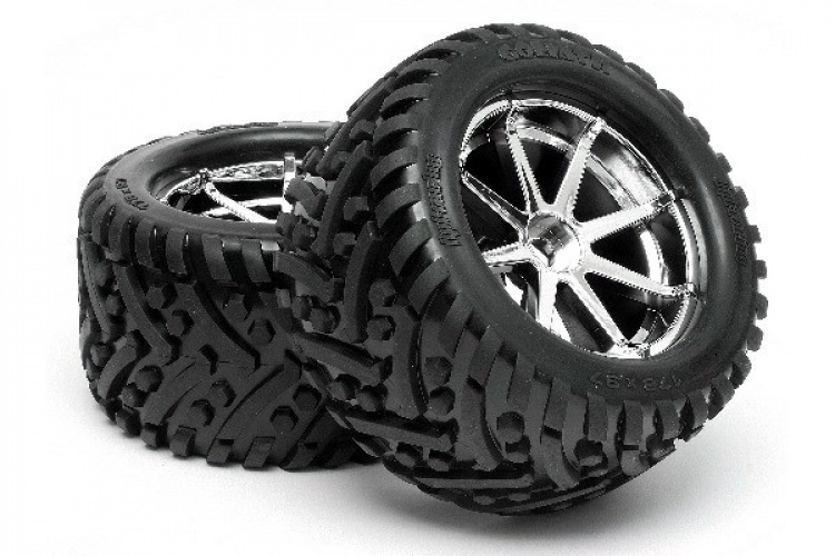 Mounted Goliath Tire 178X97Mm On Blast Wheel Crm
