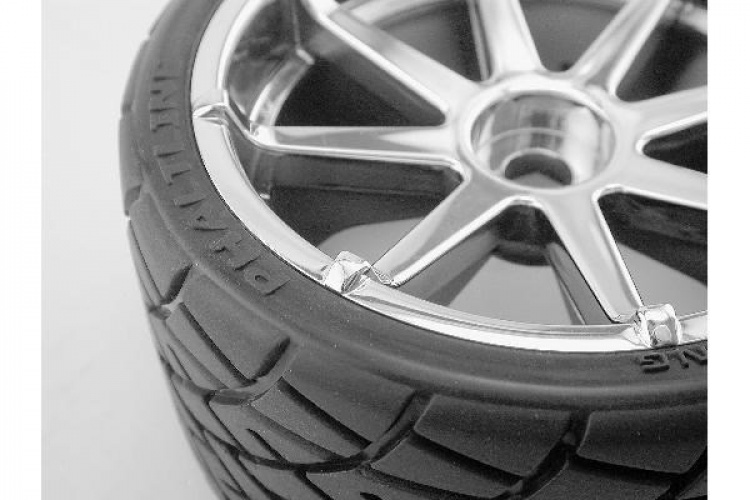 Mounted Phaltline Tire 140X70Mm On Blast Wheel Crm