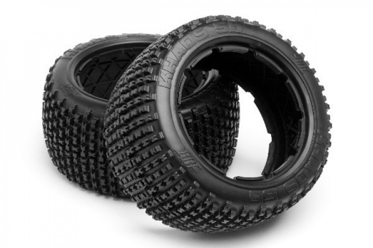 Khaos Tire (White/Baja 5B/Rear/2Pcs)