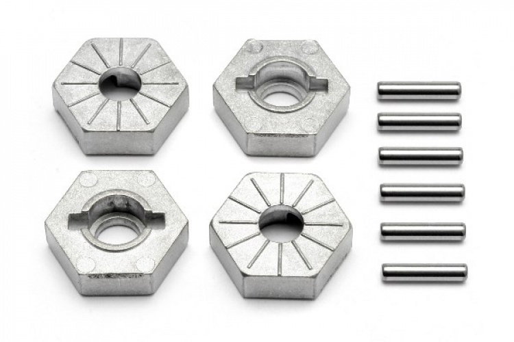 Wielnaaf binnenzeskant 17Mm (Zilver)