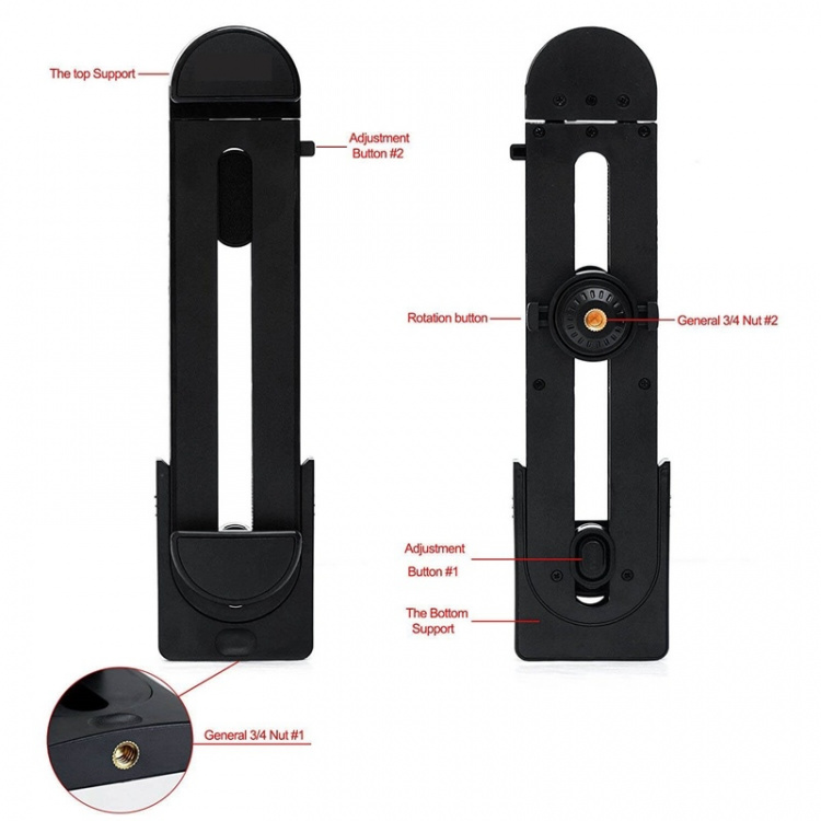 GEAR Tabletholder Foto Black for 1/4