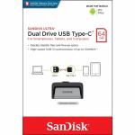 SanDisk USB-stick 3.1 Ultra Dual 64GB Type-C SanDisk USB-stick 3.1 Ultra Dual 64GB Type-C
