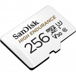 SANDISK Minneskort MicroSDHC 256GB High Endurance med adap