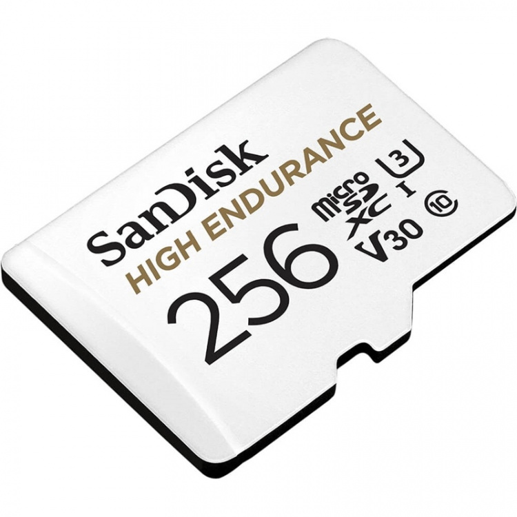 SANDISK Minneskort MicroSDHC 256GB High Endurance med adap