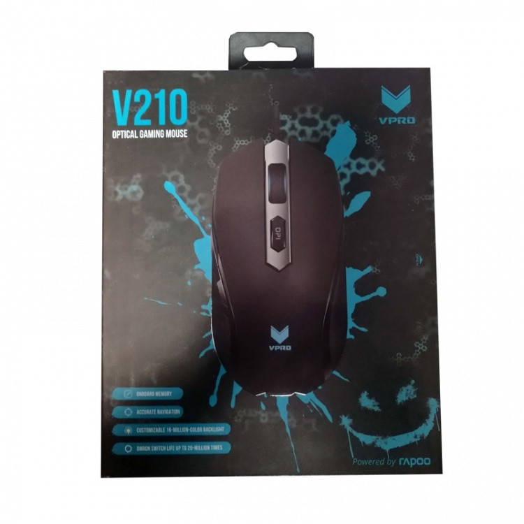 VPRO Mouse Gaming V210 Optisk Svart VPRO Mouse Gaming V210 Optisk Svart