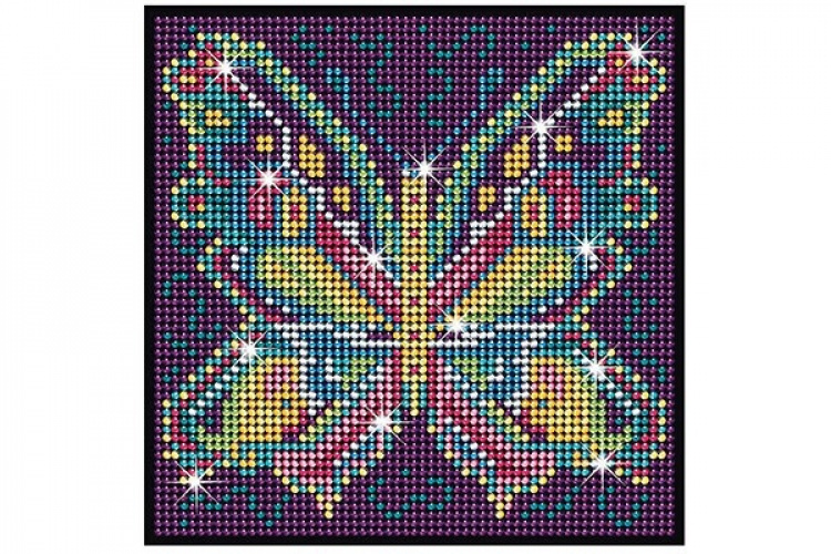 Diamond Art 20x20cm, Fjäril