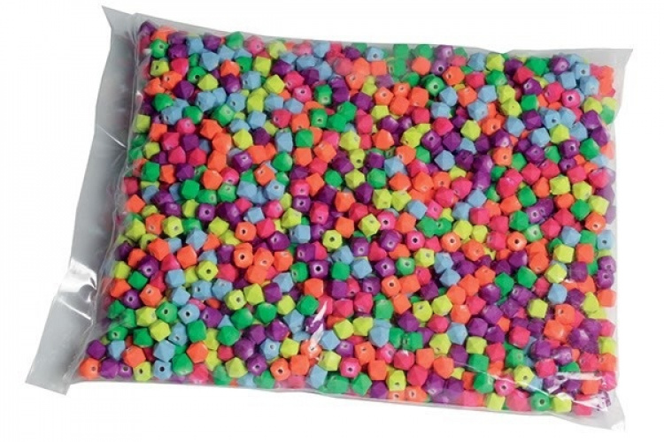 Pearl`n fun Pärlor Oktagram 8mm blandade färger, 500g