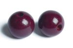 Träpärlor 35mm 20st, Aubergine