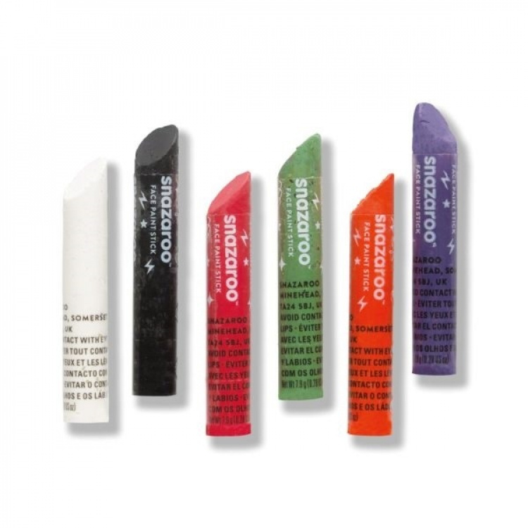 Snazaroo Schminken 6st Halloween kleuren Snazaroo Schminken 6st Halloween kleuren