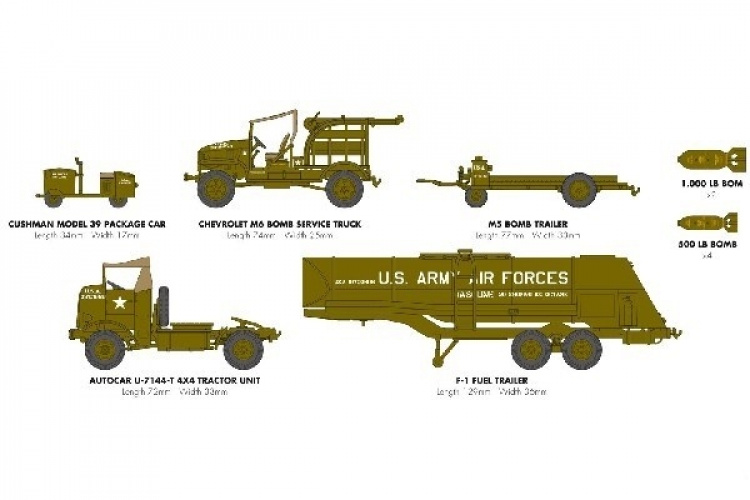 Airfix USAAF 8TH Airforce Bomber Resupply Set