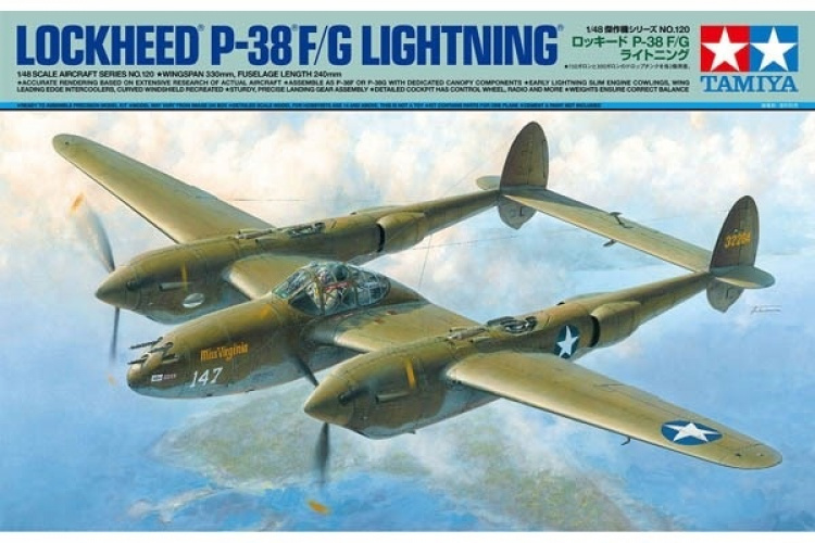 Tamiya 1:48 Lockheed® P-38®F/G Lightning®