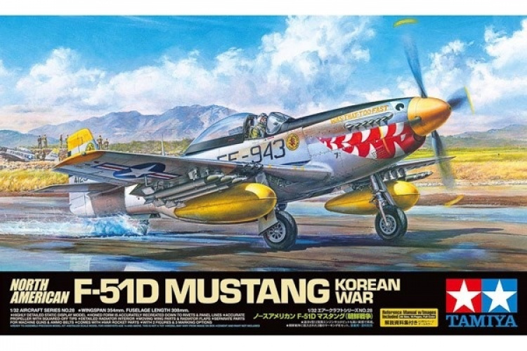 Tamiya 1:32 North American F-51D Mustang Korean War