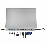 LogiLink USB-C-Docka 11-in-1 HDMI/VGA/R LogiLink USB-C-Docka 11-in-1 HDMI/VGA/R