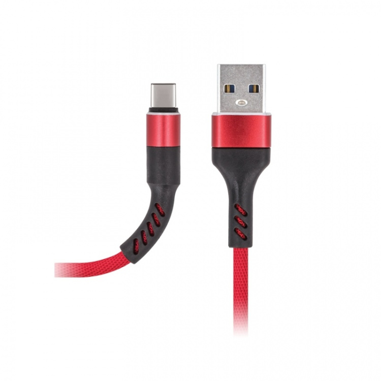 MXUC-01 USB-C Kabel (2A) Fast Charge, Röd