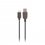 MXTC-01 Wandoplader USB, Snel opladen (2,1A) + microUSB-kabel, Zwart