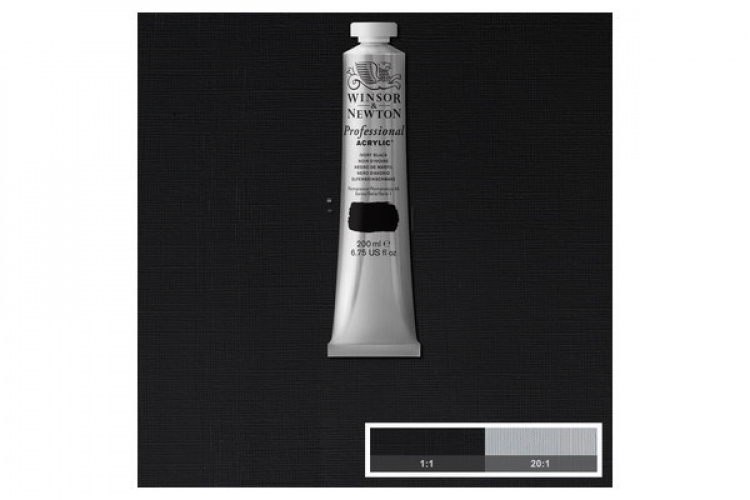 Prof Acrylic 200ML IVORY BLACK 331