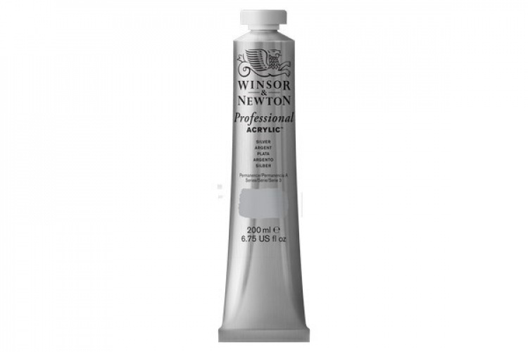 Prof Acrylic 200ML SILVER 617