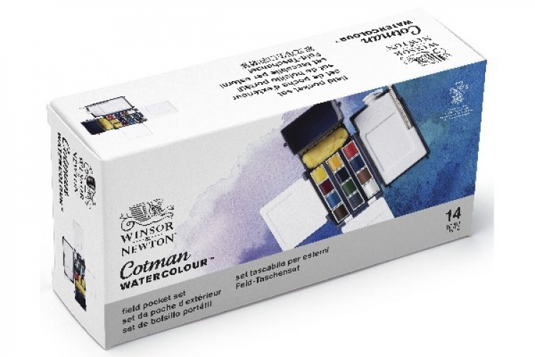 Cotman Water Color Field box 12x1/2 pans