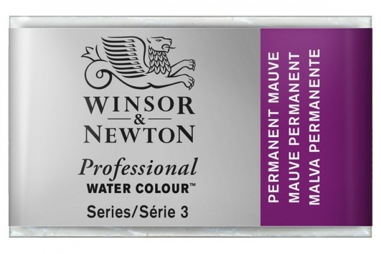 Prof Water Colour Pan/W Perm Mauve 491