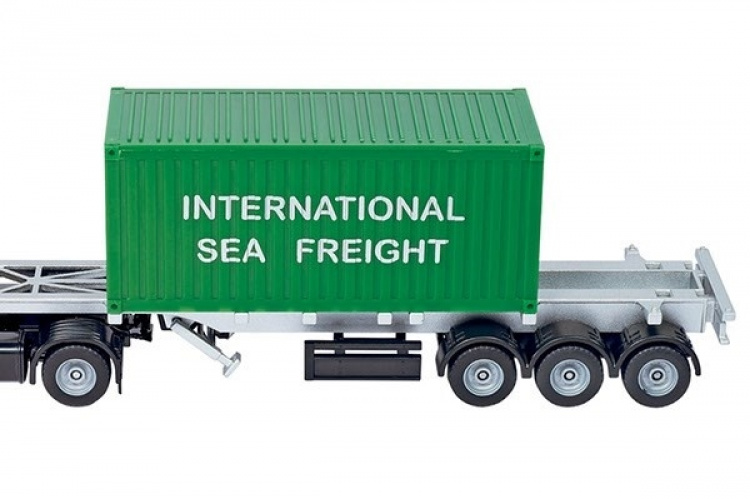 Lastbil med Container 1:50