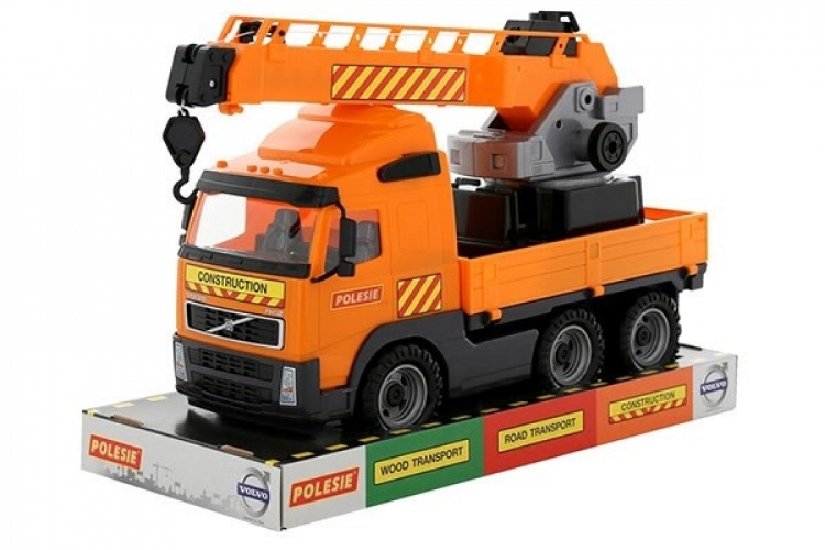 Volvo Lastbil med Kran på Flak 580x195x320mm