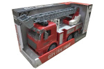 Brandbil med Stege, Ljus och Ljud 1:14, Röd