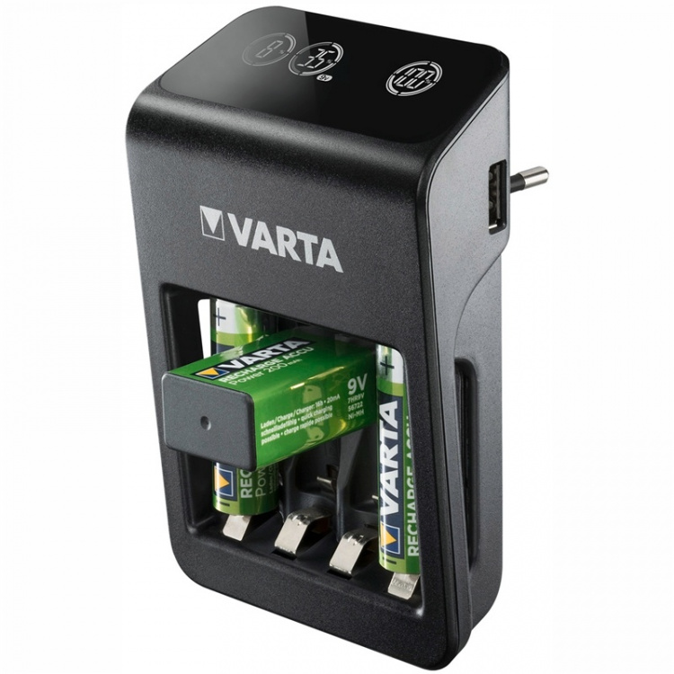 Varta LCD Plug Carger+ AA/AAA/9V + U