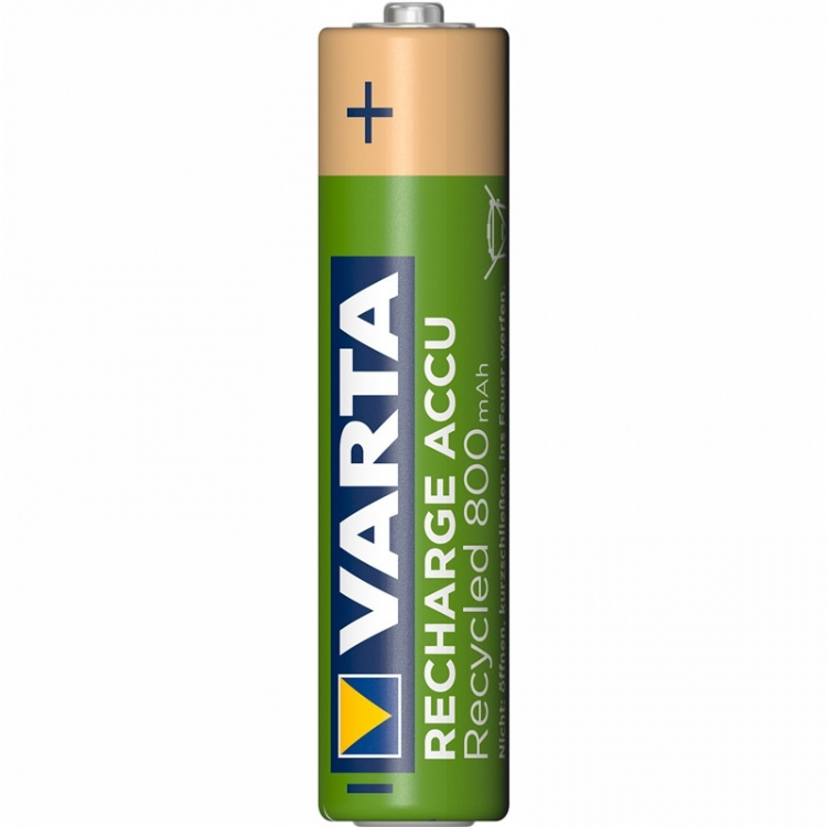 Varta Recycle oplaadbare batterij AAA 800 mAh 4-pack Varta Recycle oplaadbare batterij AAA 800 mAh 4-pack