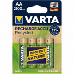 Varta Batterij AA 4 stuks 2100 mAh - Oplaadbaar Varta Batterij AA 4 stuks 2100 mAh - Oplaadbaar