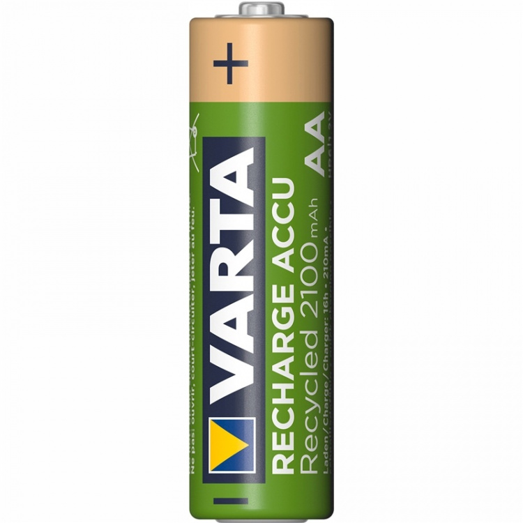 Varta Batterij AA 4 stuks 2100 mAh - Oplaadbaar Varta Batterij AA 4 stuks 2100 mAh - Oplaadbaar