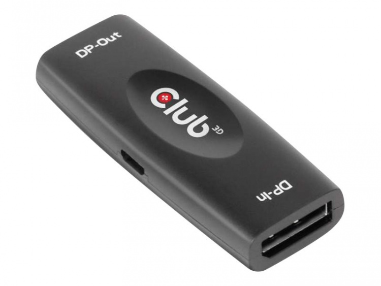 CLUB3D DP 1.4 4K120HZ HDR ACTIVE REPEATER F/F displayport Svart CLUB3D DP 1.4 4K120HZ HDR ACTIVE REPEATER F/F displayport Svart