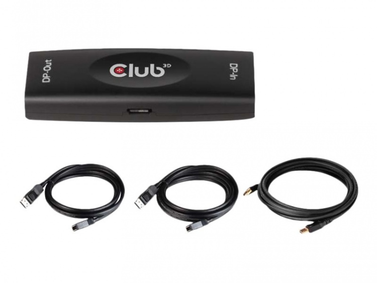 CLUB3D DP 1.4 4K120HZ HDR ACTIVE REPEATER F/F displayport Svart CLUB3D DP 1.4 4K120HZ HDR ACTIVE REPEATER F/F displayport Svart