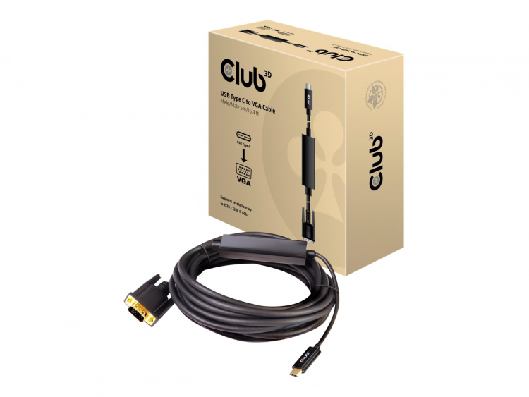 CLUB3D cac-1512 usb C VGA Svart CLUB3D cac-1512 usb C VGA Svart