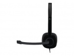 Logitech H151 Headset Huvudband 3,5 mm kontakt Svart