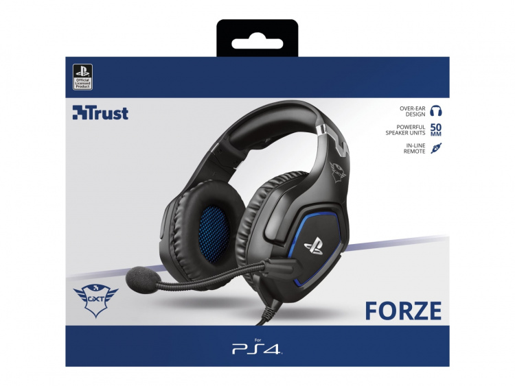 Trust GXT 488 Forze PS4 Headset Huvudband 3,5 mm kontakt Svart Trust GXT 488 Forze PS4 Headset Huvudband 3,5 mm kontakt Svart