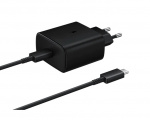 Samsung EP-TA845 Snabbladdare PD 3.0 45W med kabel 1 m, Svart Samsung EP-TA845 Snabbladdare PD 3.0 45W med kabel 1 m, Svart