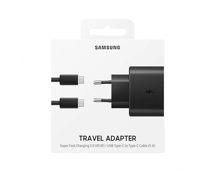 Samsung EP-TA845 Snabbladdare PD 3.0 45W med kabel 1 m, Svart Samsung EP-TA845 Snabbladdare PD 3.0 45W med kabel 1 m, Svart