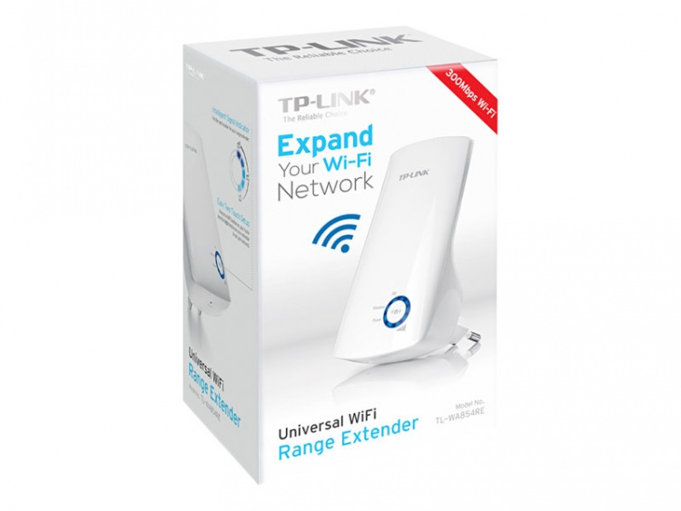 TP-LINK TL-WA854RE PowerLine-nätverksadapter 300 Mbit/s Wi-Fi Vit 1 styck TP-LINK TL-WA854RE PowerLine-nätverksadapter 300 Mbit/s Wi-Fi Vit 1 styck