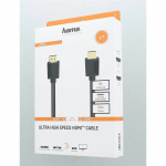 Hama Kabel HDMI Hoge Snelheid 8K 48Gbit/s Zwart 2,0m Hama Kabel HDMI Hoge Snelheid 8K 48Gbit/s Zwart 2,0m